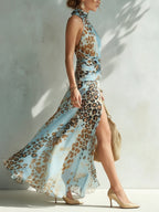 Desirè - Glamouröses Kleid mit Tierdruck