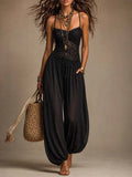Laia | Neckholder-Jumpsuit mit fließender Spitze