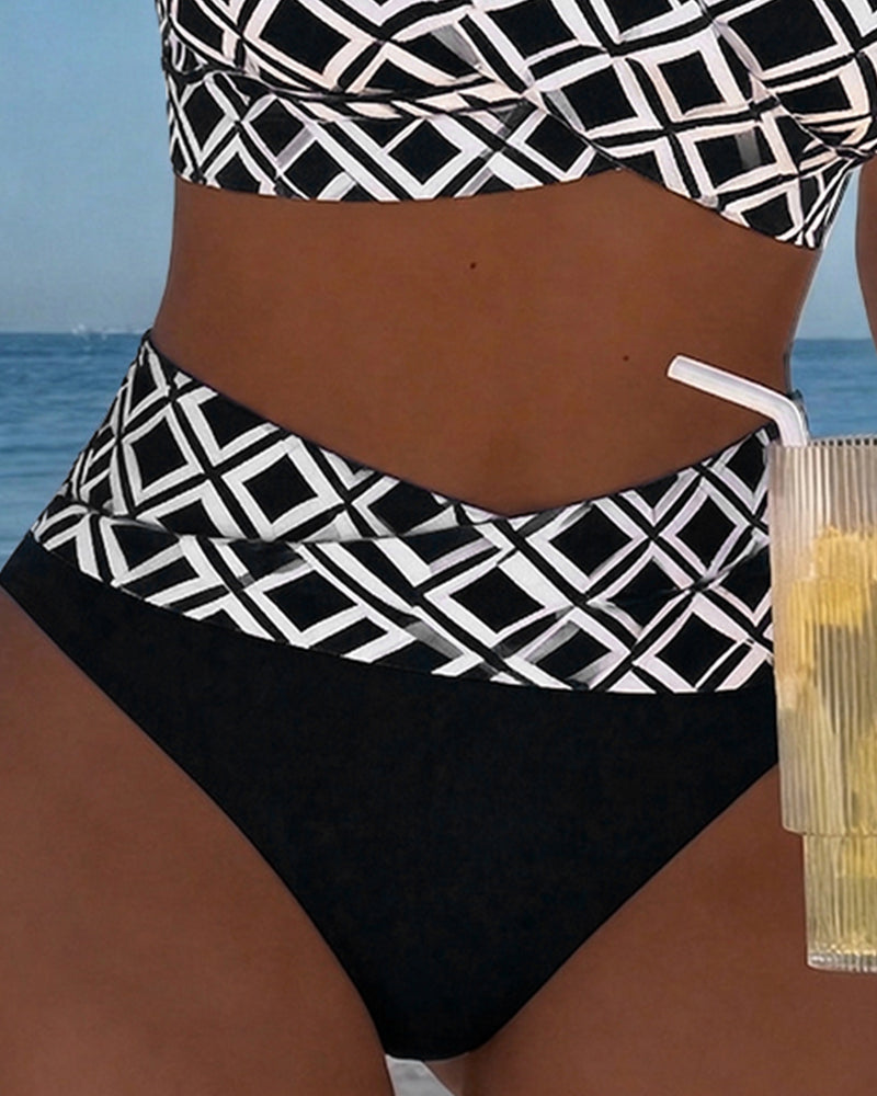 Marlene™ | Zweiteiliger Bikini mit elegantem Diamantmuster