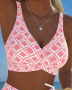 Marlene™ | Zweiteiliger Bikini mit elegantem Diamantmuster