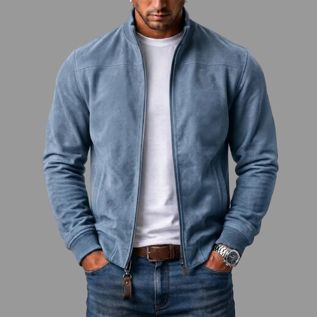 Noah - Suede Bomber Jacket