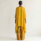 Maud | Baumwolle-Seide Zweiteiliges Set mit Asymmetrischer Tunika